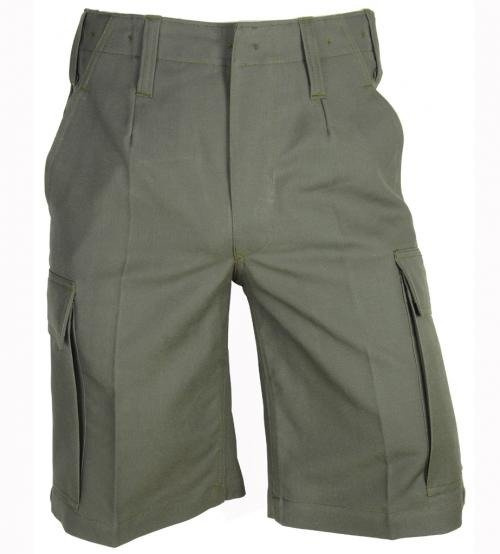 SHORT PANTS GENUINE GERMAN ARMY O.D. MOLESKIN OLIVE