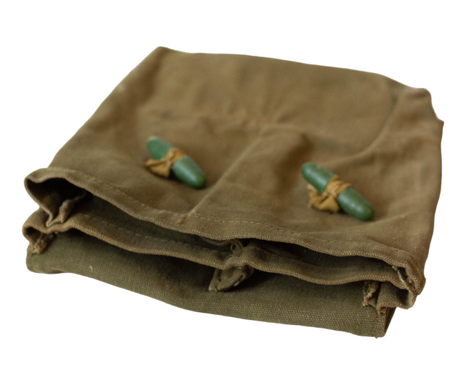 PORT INCARCATOR AK-47 CU 4 COMPARTIMENTE - SURPLUS MILITAR DE LA GARZILE PATRIOTICE ROMANE - DIVERSE NUANTE - IN STARE BUNA