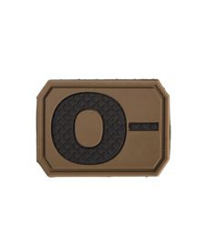 PATCH, EMBLEMĂ 3D CU GRUPA SANGUINĂ - Mil-Tec® - COYOTE ÎNCHIS - O NEG