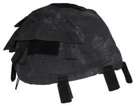 Helmet Cover with pockets, resizable, HDT camo grey - MFH