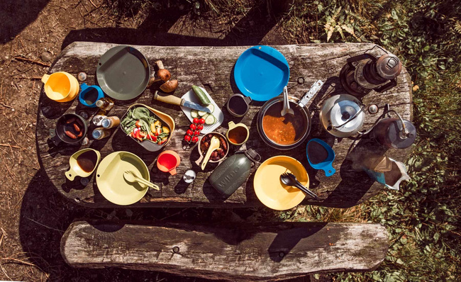 Furculita camping reciclabila, fara BPA - Lime - WILDO