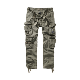 Pantaloni Cargo Pure Slim Fit pentru barbati - Verde Olive - Brandit 