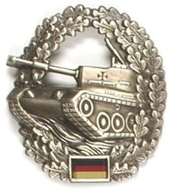 INSIGNA GENUINE GERMAN ARMY METAL BERET BADGE ´PANZER´