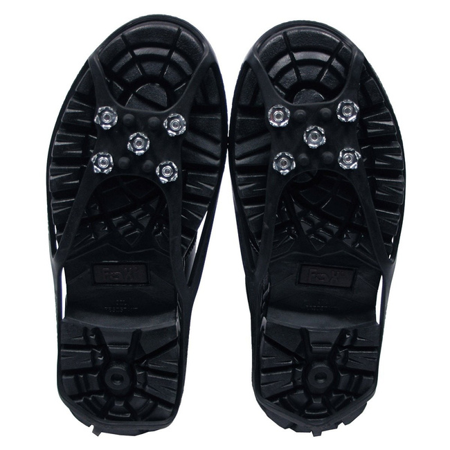 Ice Spikes for Shoes, black, with 5 knobs