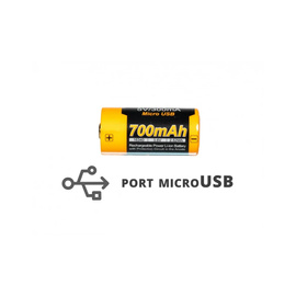 Baterie cu USB reincarcabil ARB-L16UP (16340 RCR123, 700 mAh) - Fenix