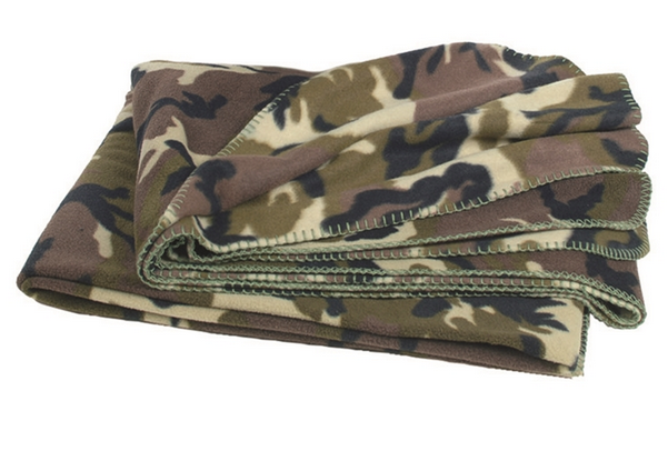 PATURA POLAR, FLEECE- 200 x 150 cm - Mil-Tec - CAMUFLAJ PADURE (Woodland)
