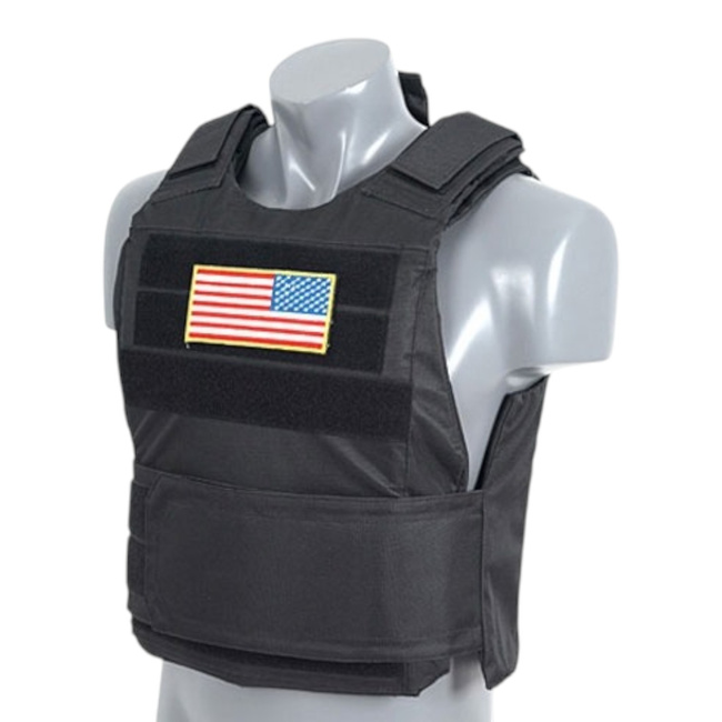 Vesta tactica standard cu insertii balistice soft dummy - Delta Soft Body Armor - Negru - 8FIELDS