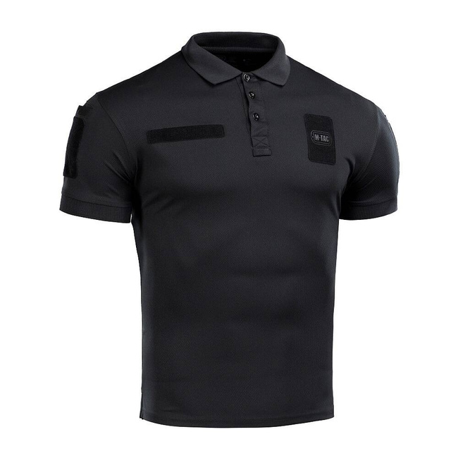 Elite Tactical Coolmax Polo T-Shirt - Black - M-TAC