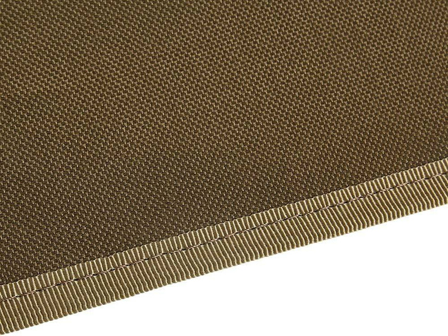 Foldable display panel for badges and badges, with a hook-and-loop attachment system