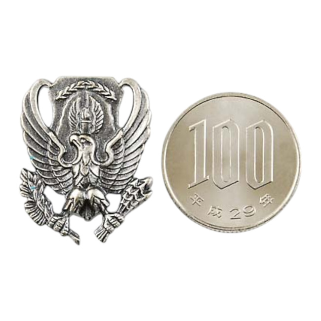 PERECHE INSIGNE METALICE VINTAGE PENTRU GULER - VULTUR - FORTELE AERIENE AMERICANE - SURPLUS MILITAR ARMATA AMERICANA - CA NOI