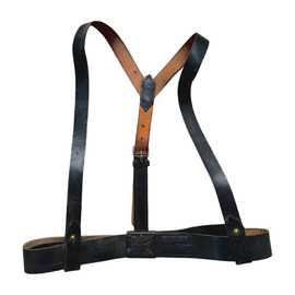 CENTURA CU DIAGONALA NEAGRA SI PAFTA NEAGRA - SURPLUS MILITAR ARMATA ROMANA - IN STARE BUNA