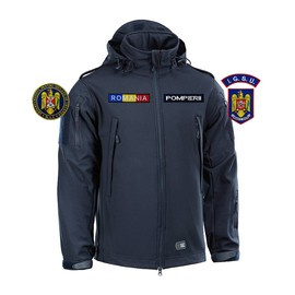 JACHETA  SOFTSHELL - M-TAC - BLEUMARIN INCHIS - CU INSEMNE - POMPIERII ISGU/DSU