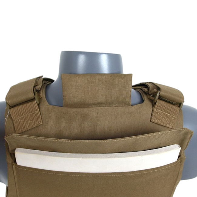 Vesta tactica standard cu insertii balistice soft dummy - Delta Soft Body Armor - Tan - 8FIELDS