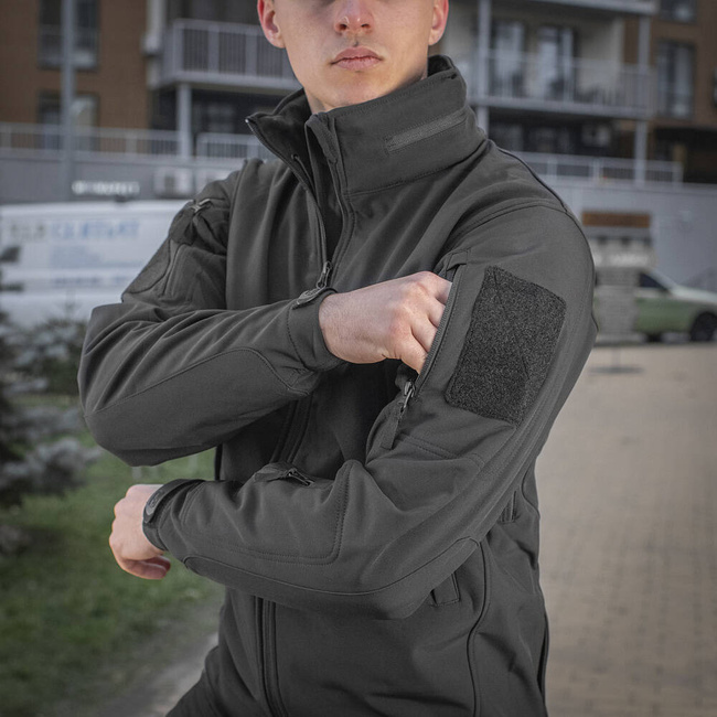 JACHETA  SOFTSHELL - M-TAC - BLEUMARIN INCHIS - CU INSEMNE - POMPIERII ISGU/DSU