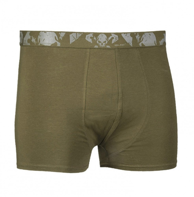 BOXERI ' SKULL ' (PACHET 2BUC) - OLIVE