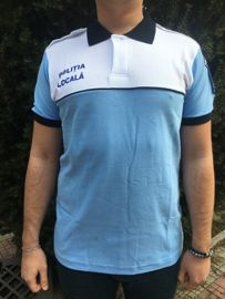 Tricou polo Politia Locala (alb-albastru)