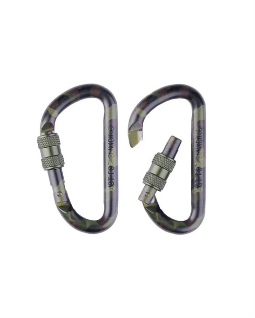 Woodland 80 mm Tactical Carabiner (Pair)