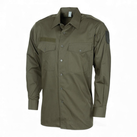 AT Long-Sleeve Shirt - Austrian Army Military Surplus - OD Green - Like New