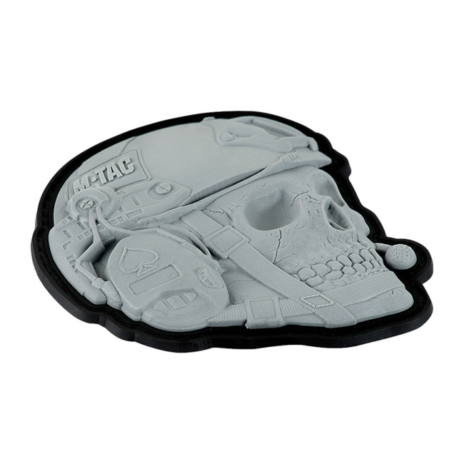 PATCH OPERATOR SKULL - 3D PVC - GRI - M-TAC