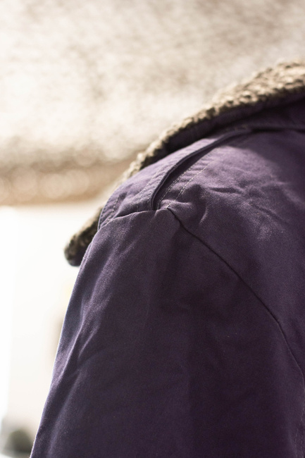 JACHETA PARKA DE IARNA - ALBASTRU MARIN - SURPLUS MILITAR AL ARMATEI ROMANE - CA NOUA