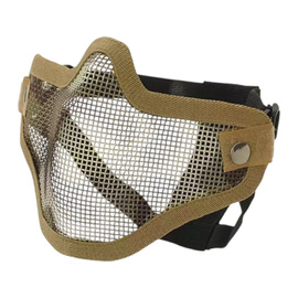 MASCA DE PROTECTIE DIN OTEL PENTRU JUMATATE DE FATA V.1 - COYOTE/CAMO - CS