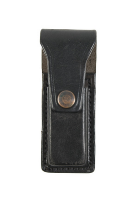 British Black Leather Knife Case Used