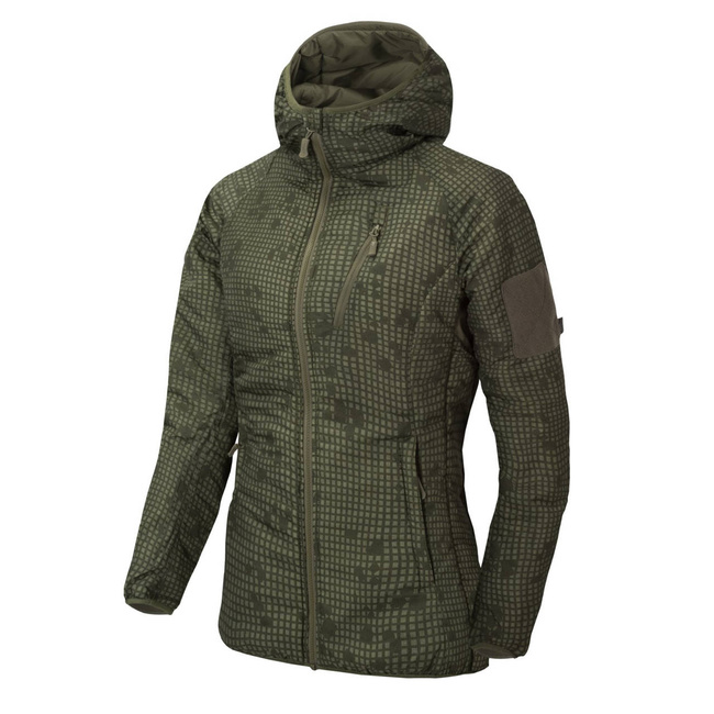 JACHETA CU GLUGA PENTRU FEMEI - WOLFHOUND - Climashield Apex - Helikon-Tex - CAMUFLAJ DESERT NIGHT