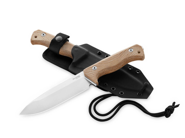 CUTIT CU LAMA FIXA - LIONSTEEL T6 MICARTA - NATURAL