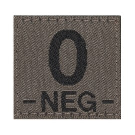 PATCH GRUPA SANGUINA - 0 NEG - DESERT - CLAWGEAR
