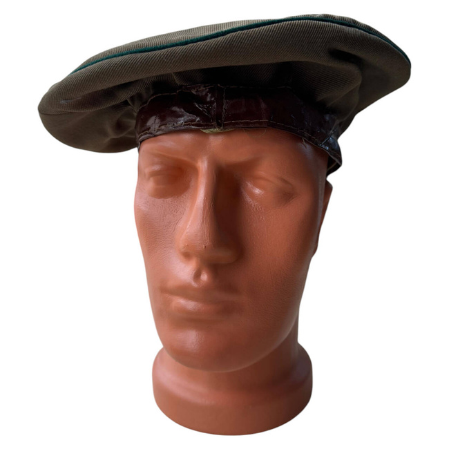 BERETA RARA OFITERI - VANATORI DE MUNTE - SURPLUS MILITAR ARMATA ROMANA - VERDE OD CU BANDA MARO/NEAGRA - IN STARE BUNA