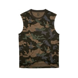TRICOU DIN BUMBAC FARA MANECI - DARKCAMO - BRANDIT