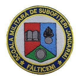 Emblema Scoala Militara de Subofiteri de Jandarmi FALTICENI - aplicare prin coasere
