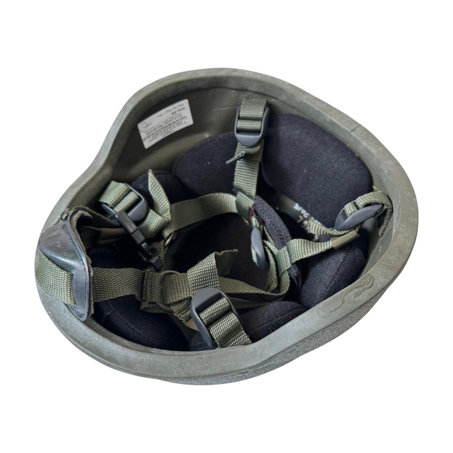 Ballistic Protection Helmet - Kevlar - Romanian Armed Forces Military Surplus - Olive Drab Green - Like New