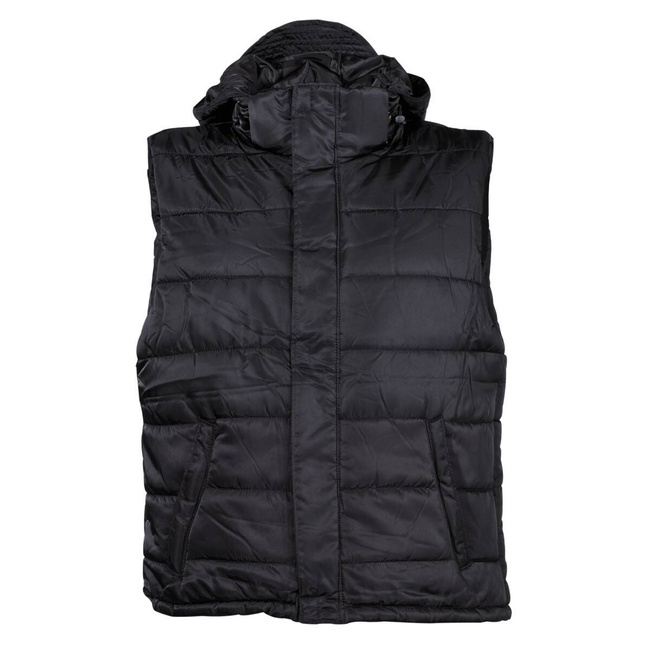 Vesta Neagra cu captuseala - gluga detasabila