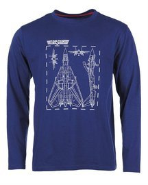 LONG SLEEVE SHIRT - TOP GUN - MIL-TEC - NAVY