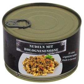 PASTE BOLOGNESE ÎN CONSERVĂ - 400 G - VALABILITATE 10 ANI - MFH®