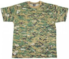 TRICOU US ARMY DIGITAL WOODLAND CAMO