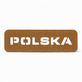 PATCH POLSKA 25 x 80 MM LASER CUT - COYOTE - M-TAC