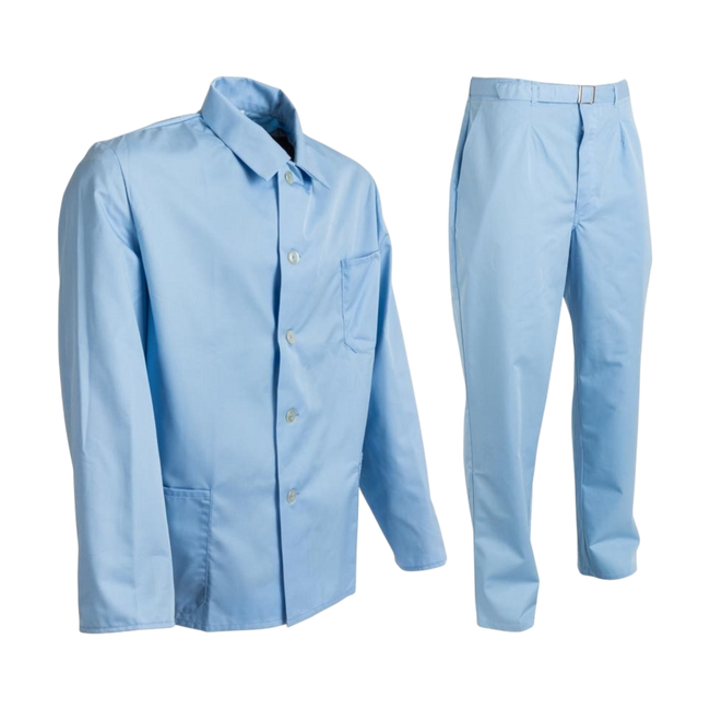 Hospital Scrubs - German Army Military Surplus - Blue - Like New