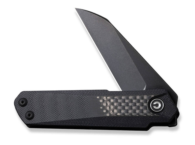 POCKET KNIFE KI-V PLUS TWILL CARBON G10 BLACK