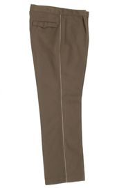 PANTALONI DE UNIFORMA PENTRU SOLDATI - DZIERZYNSKI - ARMATA EST-GERMANA - GRI CU DUNGI ALBE