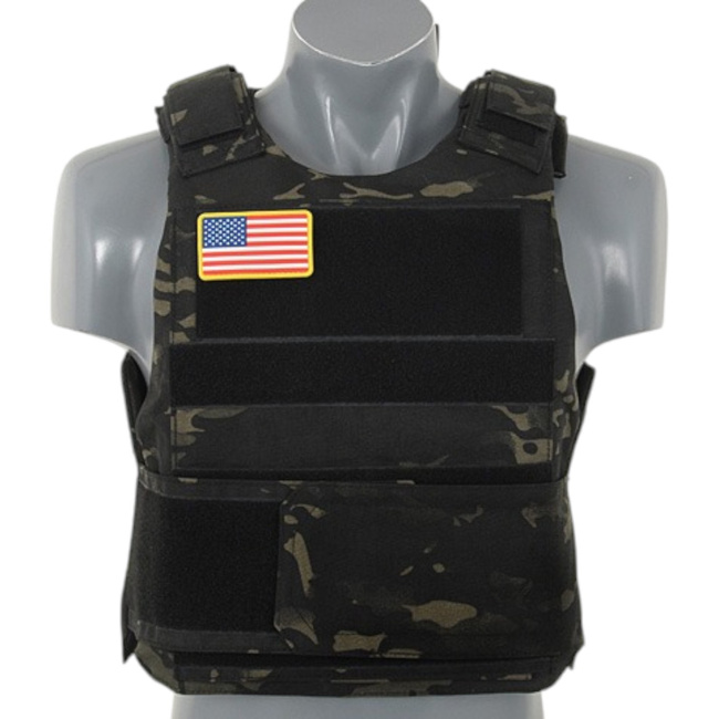 Vesta tactica standard cu insertii balistice soft dummy - Delta Soft Body Armor - MB Camo - 8FIELDS