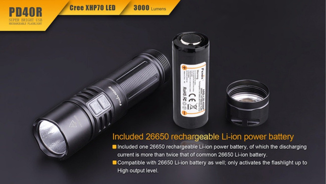 FLASHLIGHT PD40R - FENIX