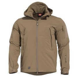 WATERPROOF RAIN JACKET - ARTAXES SOFTSHELL - PENTAGON - COYOTE