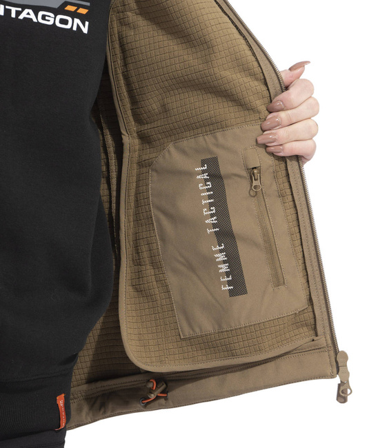 SOFTSHELL JACKET FOR WOMEN - ARTAXES - Pentagon - BLACK