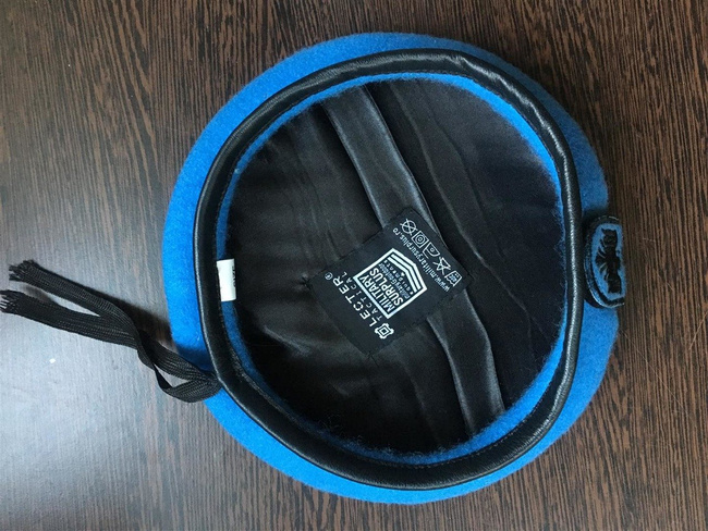 BERETA CU INSEMN VELCRO - LECTER TACTICAL - ALBASTRA - PIELE - MAPN