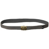 WEB BELT, 30 MM - MILITARY SURPLUS FROM THE BRITISH ARMY - GREY WITH GOLD METAL BUCKLE - USED