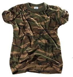 TRICOU DE COPII US WOODLAND CAMO