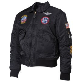 MFH CWU geaca de copii bomber, neagra