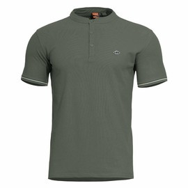 TRICOU - "LEVANTES HENLEY STRIPES" - PENTAGON® - VERDE CAMO